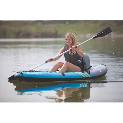  Sevylor Quikpak K1 1-Person Kayak Blue, 87 x 3