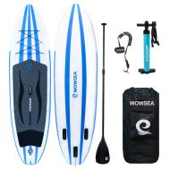 Sevylor WOWSEA ISUP Inflatable Stand Up Paddle Board Includes Adjustable Paddle Travel Backpack Coil Leash for Youth and Adult