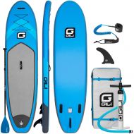 Sevylor GILI All Around Inflatable Stand Up Paddle Board Package | 106 Long x 31 Wide x 6 Thick | Lightweight & Durable SUP | Stable & Wide Stance