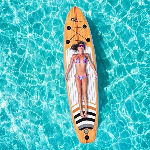  Sevylor Goplus Inflatable Stand Up Paddle Board iSUP Cruiser 6 Thickness iSUP Package with 3 Fins Thuster, Adjustable Paddle, Pump Kit and Carry Backpack