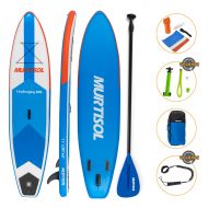 Sevylor Murtisol Upgrade 11 Inflatable Stand Up Paddle Board, Ultra-Thick Durable PVC, Non-Slip Deck, Premium SUP Accessories, Dual-Action Pump, Ankle Strap, Adjustable Paddle