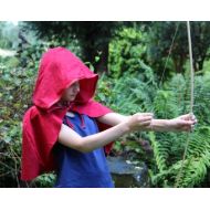 SewCoolCreation Little Red Riding Hood Capelet Archer Cape Cloak for Child Hunter Cosplay