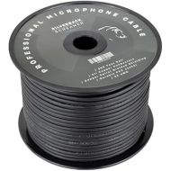 Sewell Silverback Screamer Bulk XLR Cable, 300 ft. Spool, Pure Copper, OFC, Flexible, Spiral Braided Shielding SW-30632, Black