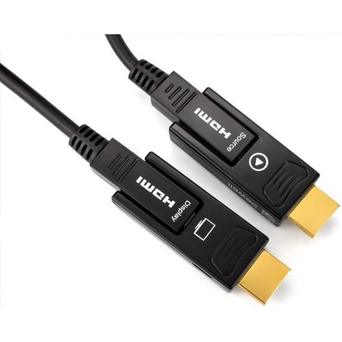  Sewell Direct Light Link Pro HDMI Over Fiber Cable with Detachable Heads by Sewell, 4K @ 60Hz 4:4:4 HDMI 2.0 HDCP 2.2, 40ft