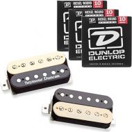 Seymour Duncan 11108-49-Z Pearly Gates Zebra Pickup Set w/ 3 Sets of Strings