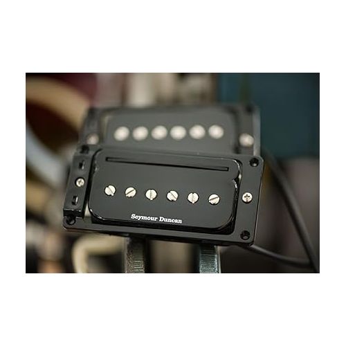  Seymour Duncan Black P-Rails Humbucker Set - Electric Guitar Pickup, Versatile Humbucker, Strat, and P90 Tone