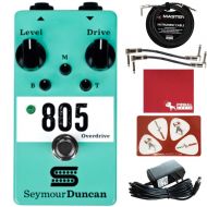 Seymour Duncan 805 Overdrive Guitar Effects Pedal with Polish Cloth, Pick Card, Tuner, and Capo