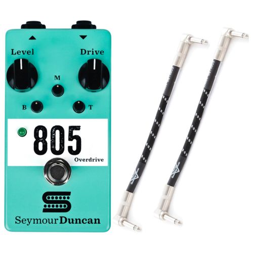  Seymour Duncan 805 Overdrive Stomp Box Guitar Effects Pedal w/2 Cables
