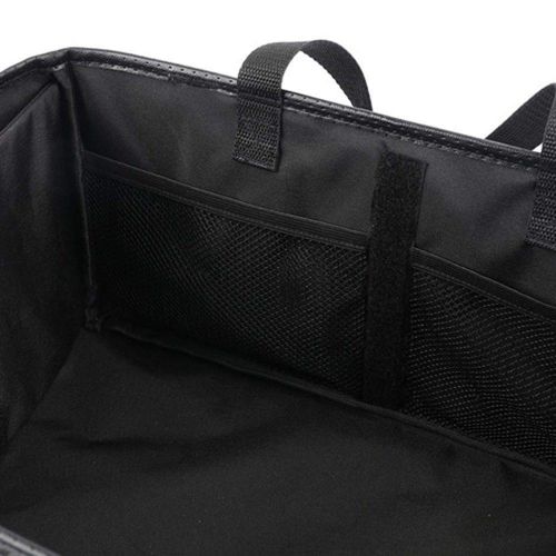  Sforza Baby Diaper Organizer, Portable Multifunction Diaper Storage Bag for Mom Dad, Large Diaper Tote Car Travel Bag Organizer for Toy Bottle - Black