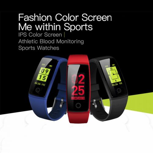  Sftrans Fitness Tracker, Bluetooth 4.0 Waterproof Smart Bracelet with 0.96Color Panel,Blood Pressure&Heart Rate Monitor, Pedometer, Sport Activity Tracker for iPhone Xs/8/7/6,Ipad,Samsung