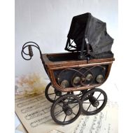 /Shabbyfrenchvintage Vintage French Large Dolls Pram Toy Baby Carridge