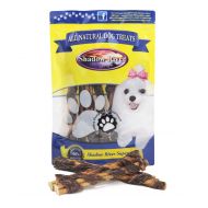 Shadow River 10 Pack Premium All Natural BullyWraps Beef Jerky Wrapped Bully Sticks for Dogs