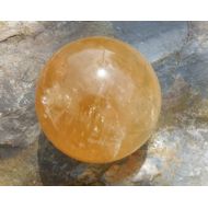 ShaktiShopEtsy Golden Calcite Rainbow Sphere | Large