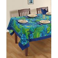 ShalinIndia Printed Dining Table Cover 6 Seater House Decoration Multicolour 60x84 Inches