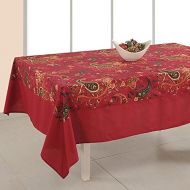 ShalinIndia Indian Decor Rectangular Floral Print Cotton Tablecloth 60 x 90 Inches - 6 Seater