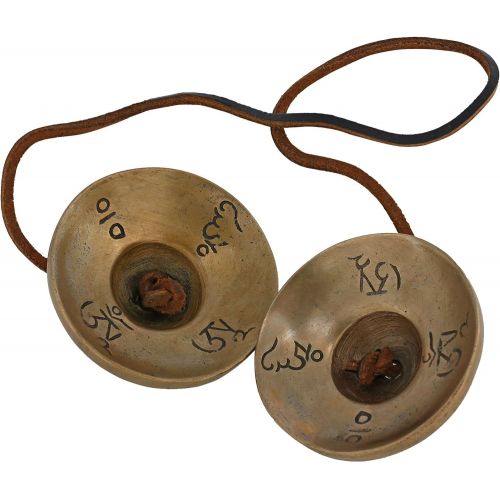  Shalinindia Buddhist Chime Tibetan Cymbal Bell Musical Instrument 2.5 Inch