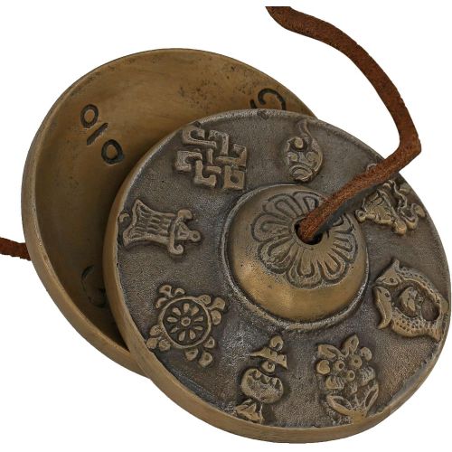  Shalinindia Buddhist Chime Tibetan Cymbal Bell Musical Instrument 2.5 Inch