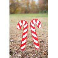 /ShannonBaumSigns Candy Cane Lawn Decoration | Yard Art | Christmas Decoration | Lawn Ornament