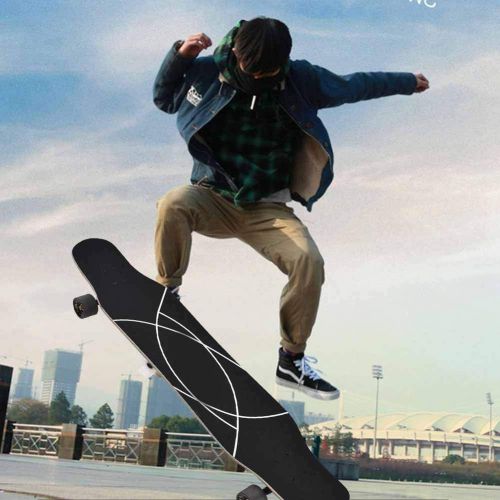  Shanrya Skateboards, Maple Non-Slip Dancing Longboard for Girls Boys Beginner
