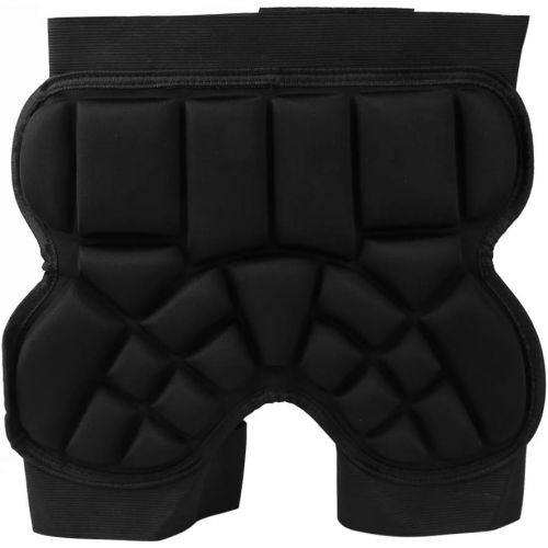  Shanrya Skating Hip Pad, Skating Butt Pad Drop Resistant Hip Protection Pad, Sports Guard Roller Protection Cushion Tailbone for Snowboard Butt Hip