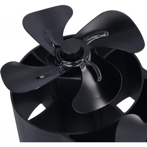  Shanrya 8 Blade Fireplace Fans, Quiet Stove Fan Eco Friendly Low Consumption for Wood