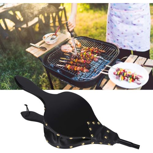  Shanrya Wooden Blower, Hand Bellow Fireplace Tools for Barbecue Campfires for Indoor Fireplace Wood Stove Outdoor Camping
