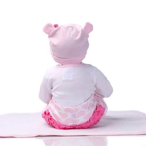  ShapeW 55cm Reborn Baby Sleeping Dolls That Look Real 22 Inch Magnetic Pacifier Silicone Viniy Baby...