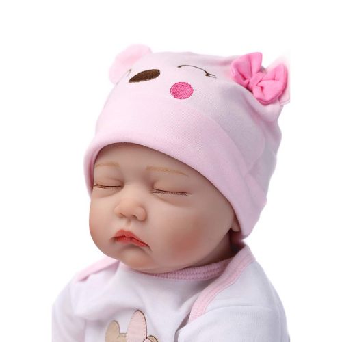  ShapeW 55cm Reborn Baby Sleeping Dolls That Look Real 22 Inch Magnetic Pacifier Silicone Viniy Baby...