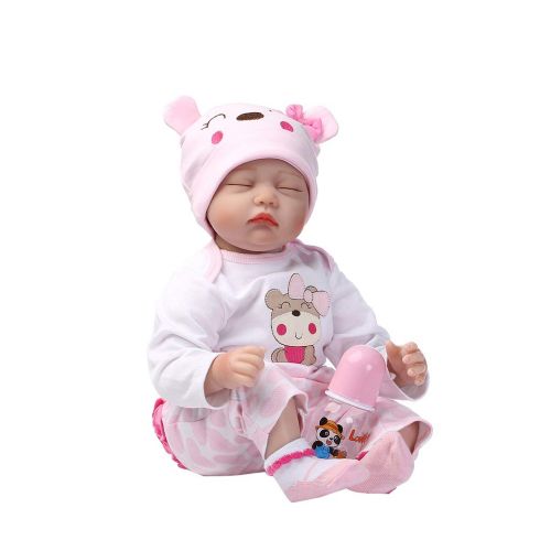  ShapeW 55cm Reborn Baby Sleeping Dolls That Look Real 22 Inch Magnetic Pacifier Silicone Viniy Baby...