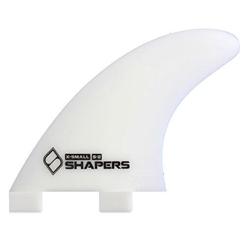  Shapers Surf Fins Fibre Flex Set Natural White w Packaging - FCS Compatible (Choose Size)