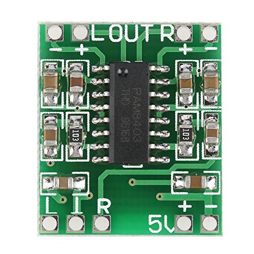  [아마존베스트]-Service-Informationen 5pcs 2.5V - 5.5V PAM8403 3W + 3W Dual Channel Power Amplifier Micro Digital Audio Power Amp Module Board