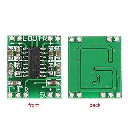  [아마존베스트]-Service-Informationen 5pcs 2.5V - 5.5V PAM8403 3W + 3W Dual Channel Power Amplifier Micro Digital Audio Power Amp Module Board