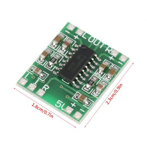  [아마존베스트]-Service-Informationen 5pcs 2.5V - 5.5V PAM8403 3W + 3W Dual Channel Power Amplifier Micro Digital Audio Power Amp Module Board