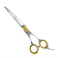 Sharf Gold Touch Grooming Pet Shear, 6.5 Inch Curved Scissors, Use Curved Shears for Cat Shears and Small Dog Shears Or Any Breed Trimming Cuts