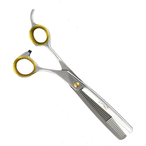  Sharf Gold Touch Pet Shears, 6.5 42-Tooth Thinning Shear for Dogs, 440c Japanese Stainless Steel Dog Thinning Shears