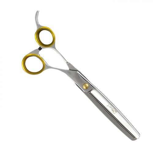  Sharf Gold Touch Pet Grooming Shear Kit 7.5 Inch Straight & 6.5 42-Tooth Thinning Scissors