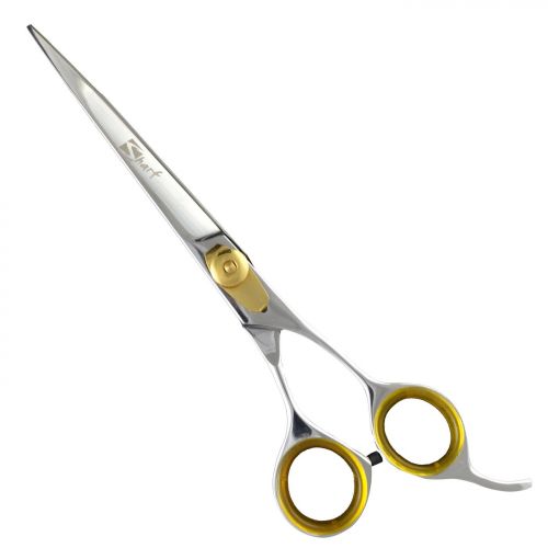  Sharf Gold Touch Pet Grooming Shear Kit 7.5 Inch Straight & 6.5 42-Tooth Thinning Scissors