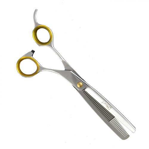  Sharf Gold Touch Pet Grooming Shear Kit 7.5 Inch Straight & 6.5 42-Tooth Thinning Scissors