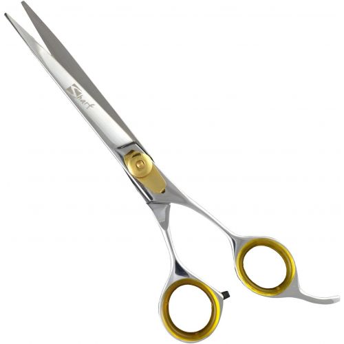  Sharf Gold Touch Pet Grooming Shear Kit 7.5 Inch Straight & 6.5 42-Tooth Thinning Scissors