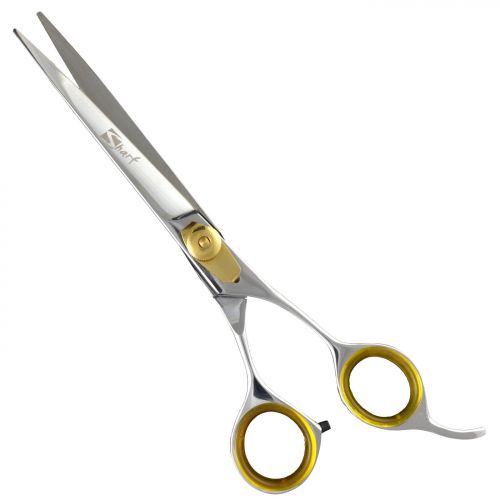  Sharf Gold Touch Pet Grooming Shear Kit 7.5 Inch Straight & 6.5 42-Tooth Thinning Scissors