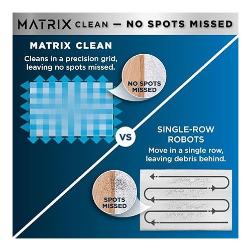  Shark Matrix Plus 2in1 Robot Vacuum & Mop with Sonic Mopping, Matrix Clean, Home Mapping, HEPA Bagless Self Empty Base, CleanEdge, for Pet Hair, Wifi, Black/Gold (AV2610WA)