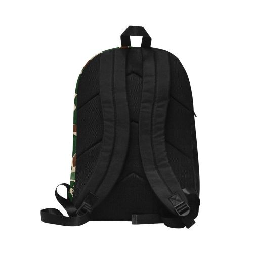  Shark Camo Nylon Backpack Bag School Bag