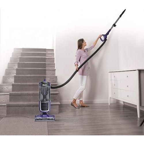  Shark Navigator Swivel Pro Complete Upright Vacuum NV150 Lift-Away Corded Bagless Vacuum for Carpet and Hard Floor , Anti-Allergy (Renewed)