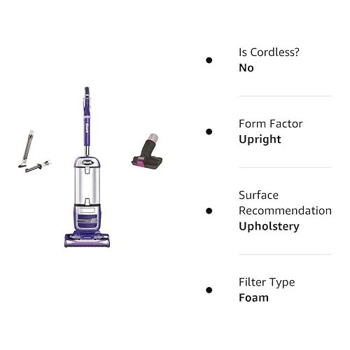  Shark NV586 Powerful Suction Navigator Powered Lift-Away Upright Vacuum For Floor Cleaning Hardwood Tile Carpet Multi-Surface Pets (Renewed)