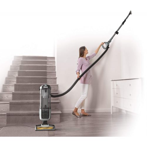  Shark Navigator Zero-M Self-Cleaning Brushroll Pet Pro (ZU62) Upright Vacuum, Pewter Grey Metallic