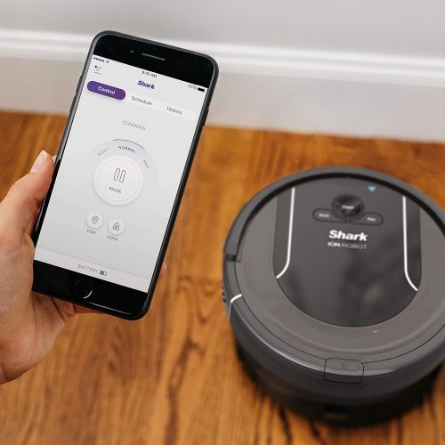  SHARK ION Robot Vacuum R85 WiFi-Connected with Powerful Suction, XL Dust Bin, Self-Cleaning Brushroll and Voice Control with Alexa or Google Assistant (RV850)