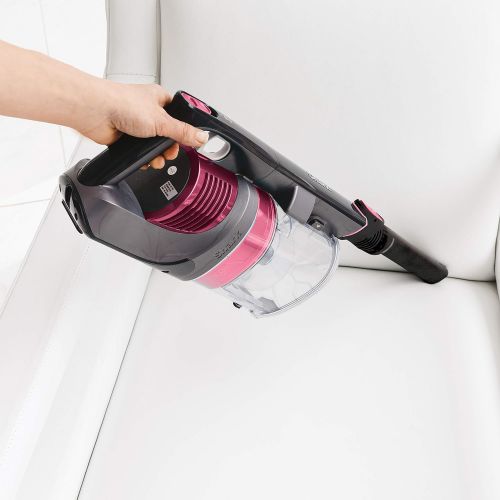  Shark Rocket Pet Pro with Self-Cleaning Brushroll, HEPA Filter Lightweight Cordless Stick Hand Vacuum, 7.5 lbs, Magenta