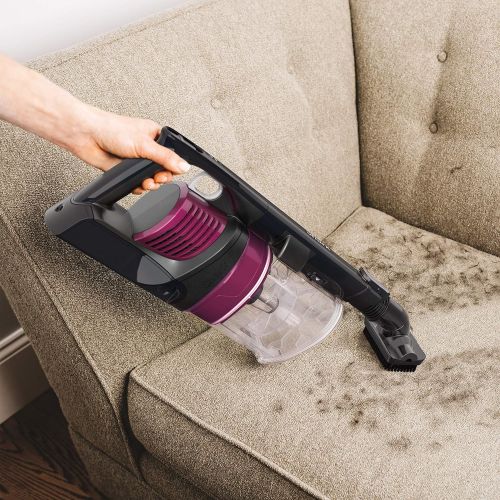  Shark Rocket Pet Pro with Self-Cleaning Brushroll, HEPA Filter Lightweight Cordless Stick Hand Vacuum, 7.5 lbs, Magenta