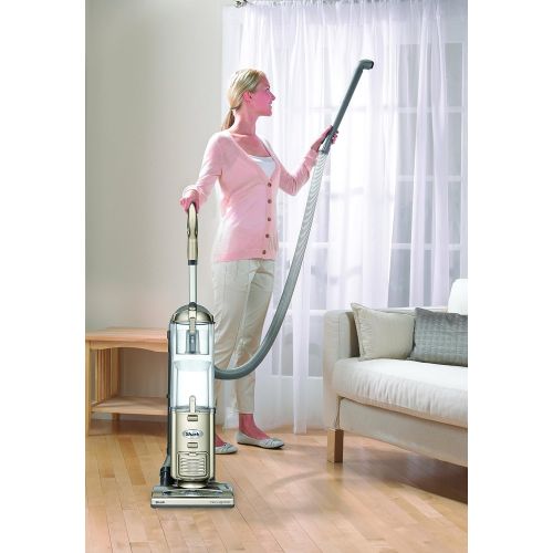  Shark Navigator Deluxe Upright Corded Bagless Vacuum for Carpet and Hard Floor with Anti-Allergy Seal (NV42), Champagne