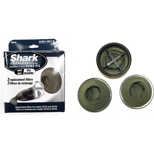  Shark Euro-Pro XSB745 3 Replacement Filters Cordless Hand Vac - [Kitchen]